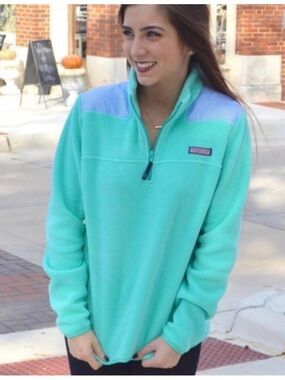 Vineyard vines Shep Shirt Teal With Blue Stripes Women’s Small